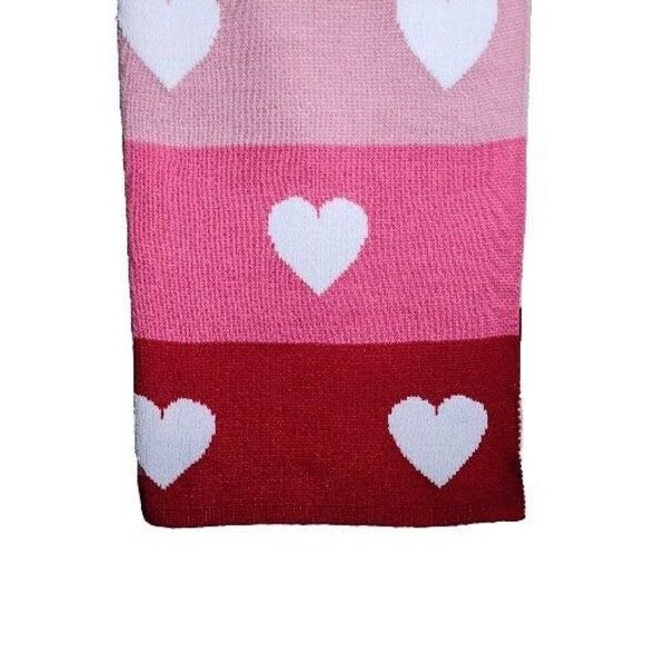 Rachel Zoe Oversized Decorative Cotton Blend Throw Blanket Heart Pattern 50x70in - Picture 11 of 12